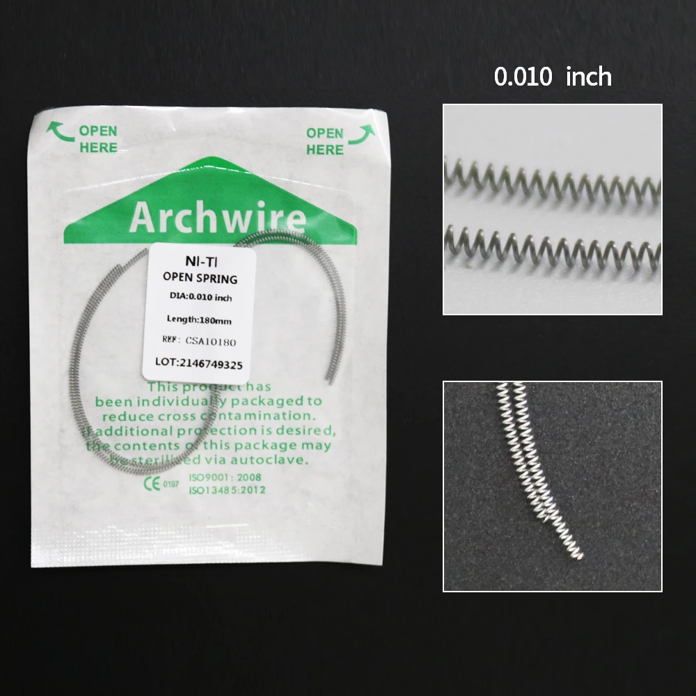 

1Pack Orthodontic Medium Force Niti Open/Close Spring Green