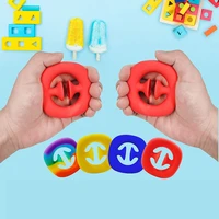 anti stress finger hand grip stress reliever fidget toys adult child toys for children decompression silicone toys free shipping