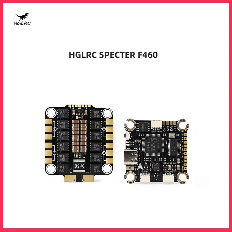 

Контроллер полета HGLRC SPECTER F460 STACK MPU6000 F405 BLHELI_S 60A 4 в 1 ESC 30X30mm 2-6S для FPV Freestyle Drones DIY части