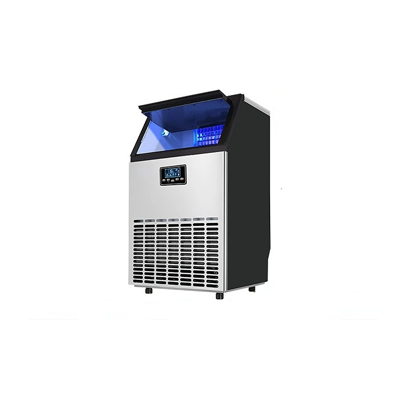 

Ice Maker Commercial Ice Maker Machine, Stainless Steel Under Counter Ice Machine with Ice Storage