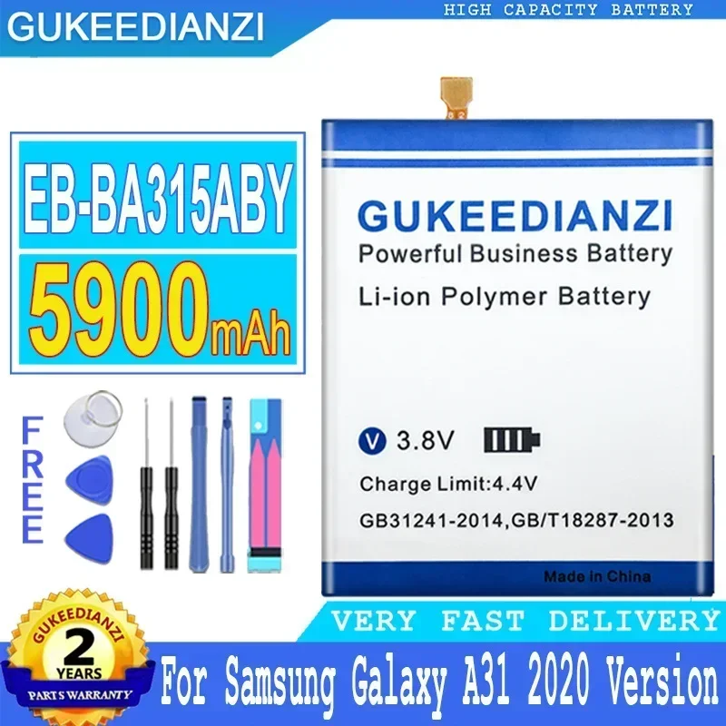 EB-BA315ABY 5900 мАч аккумулятор для мобильного телефона Samsung Galaxy A31 2020 Edition SM-A315F/DS SM-A315G/DS