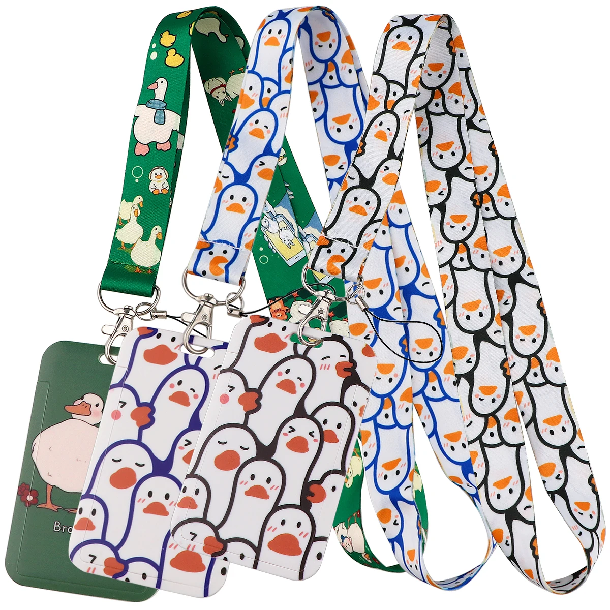 

Cute Duck Neck Strap Lanyards for Keys Phone Strap Keychain Badge Holder ID Credit Card Pass Hang Rope Lariat Jewelry