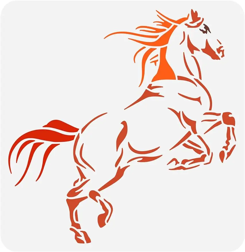 Пластиковые трафареты Beebeecraft с изображением лошади