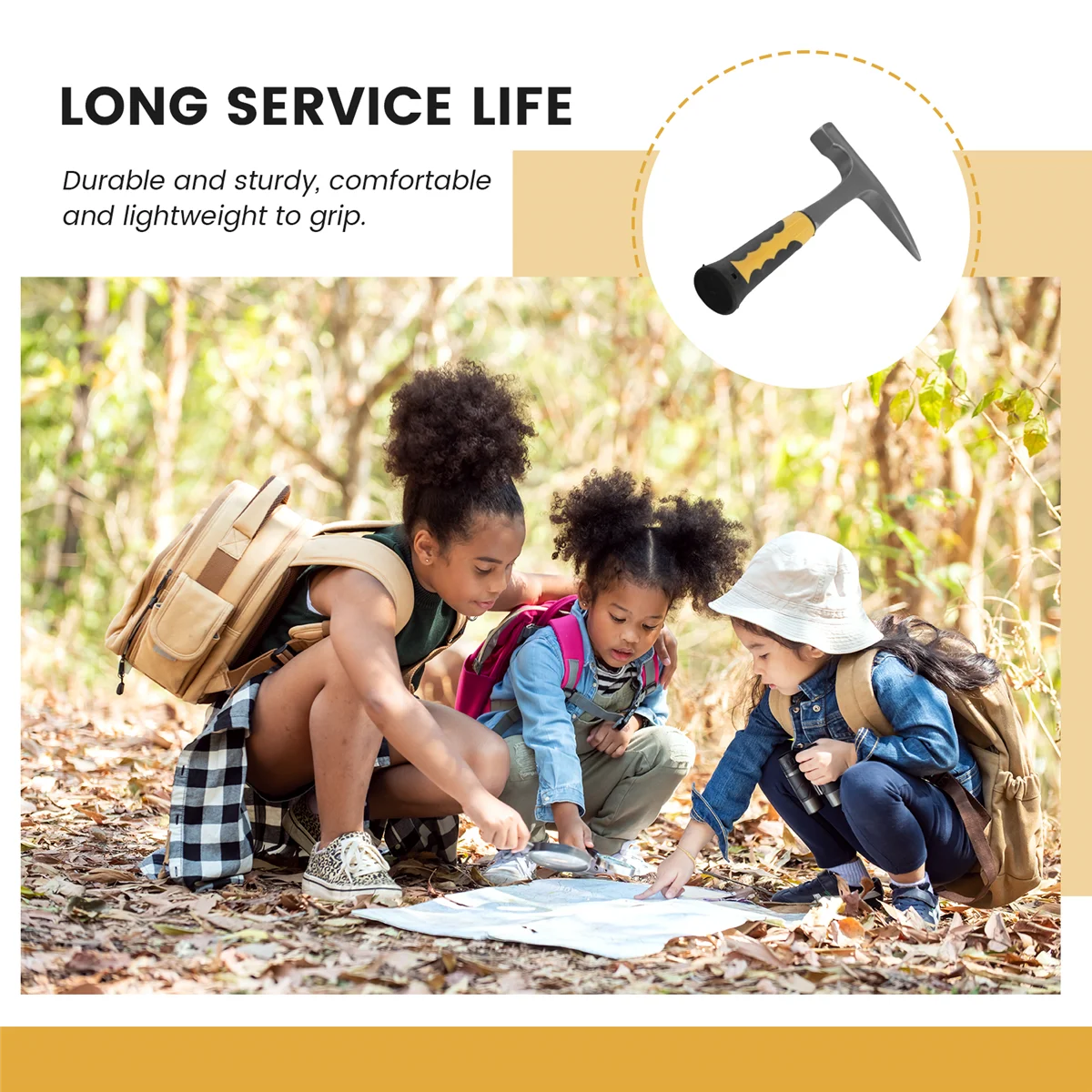 Геологический молоток для исследования заостренный минералов геологический