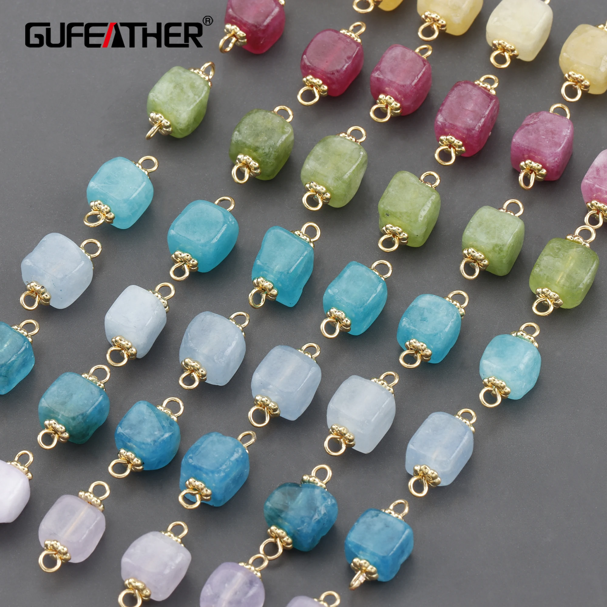 

GUFEATHER MA38,jewelry accessories,nickel free,18k gold plated,natural stone,jewelry making,diy bracelet necklace,10pcs/lot