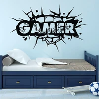 new arrival game wall decal playroom gamer vinyl art stickers teen boy room wall decoration posters boy decals