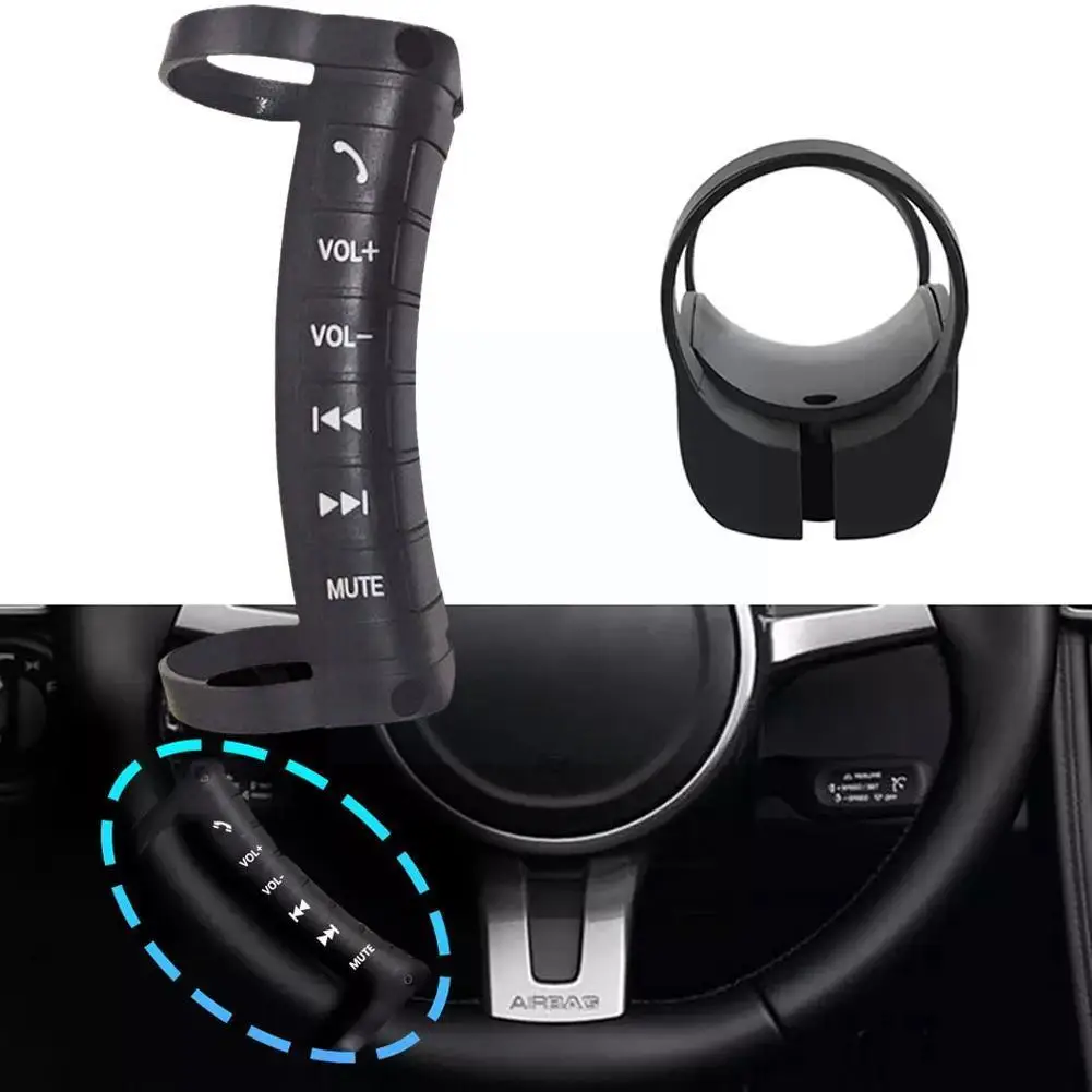 

Car Wireless Steering Wheel Control Used For Pad3 Switching Songs Volume Control Phone Call Radio Multimedia 6 Keys F2y2