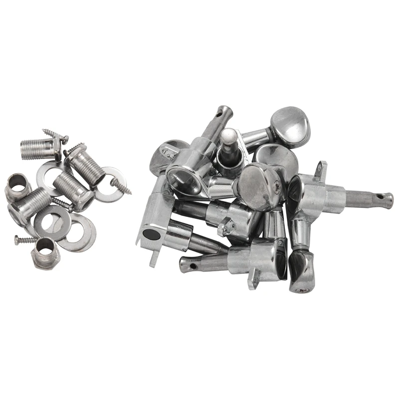 

Fleur Tuning Pegs / Strings for / Tele / Acoustic Guitar 6L Silver