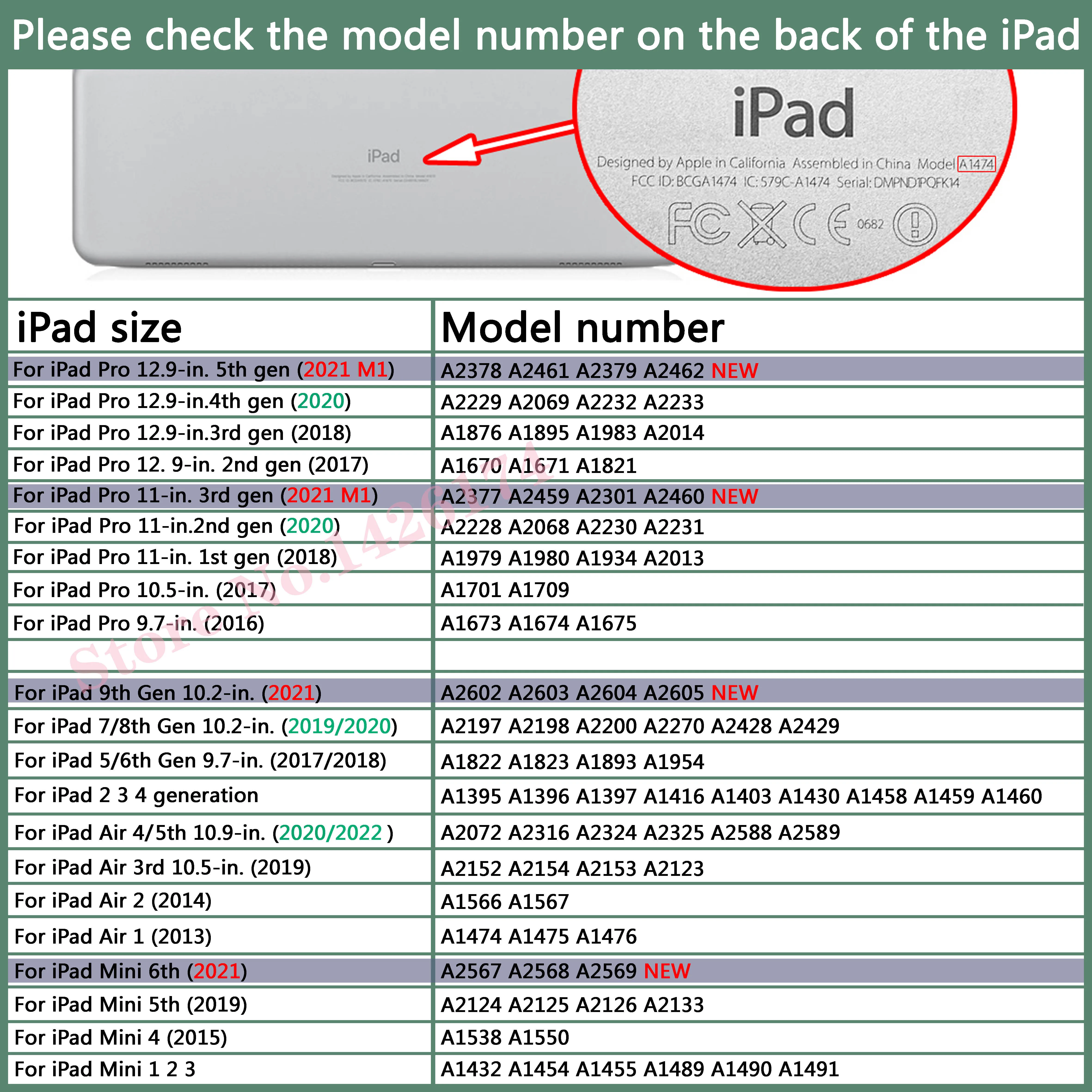 Чехлы для iPad 10-го поколения, чехол для планшета 2022 Air 5 4 3, чехол для планшета 10,9, 10,2 дюйма, 7, 8, 9, 2021 Pro, 12,9, 11, 9,7, 6, 5, mini 6, чехол