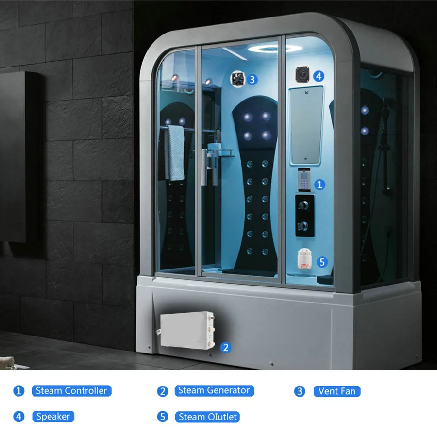 Автоматический парогенератор из нержавеющей стали бытовой цифровой контроллер