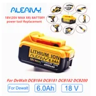 С зарядным устройством, 18 в, 6,0 Ач, MAX XR, замена для электроинструмента DeWalt DCB184, DCB181, DCB182, DCB200, 20 в, 6 А, 18 в, 18 в