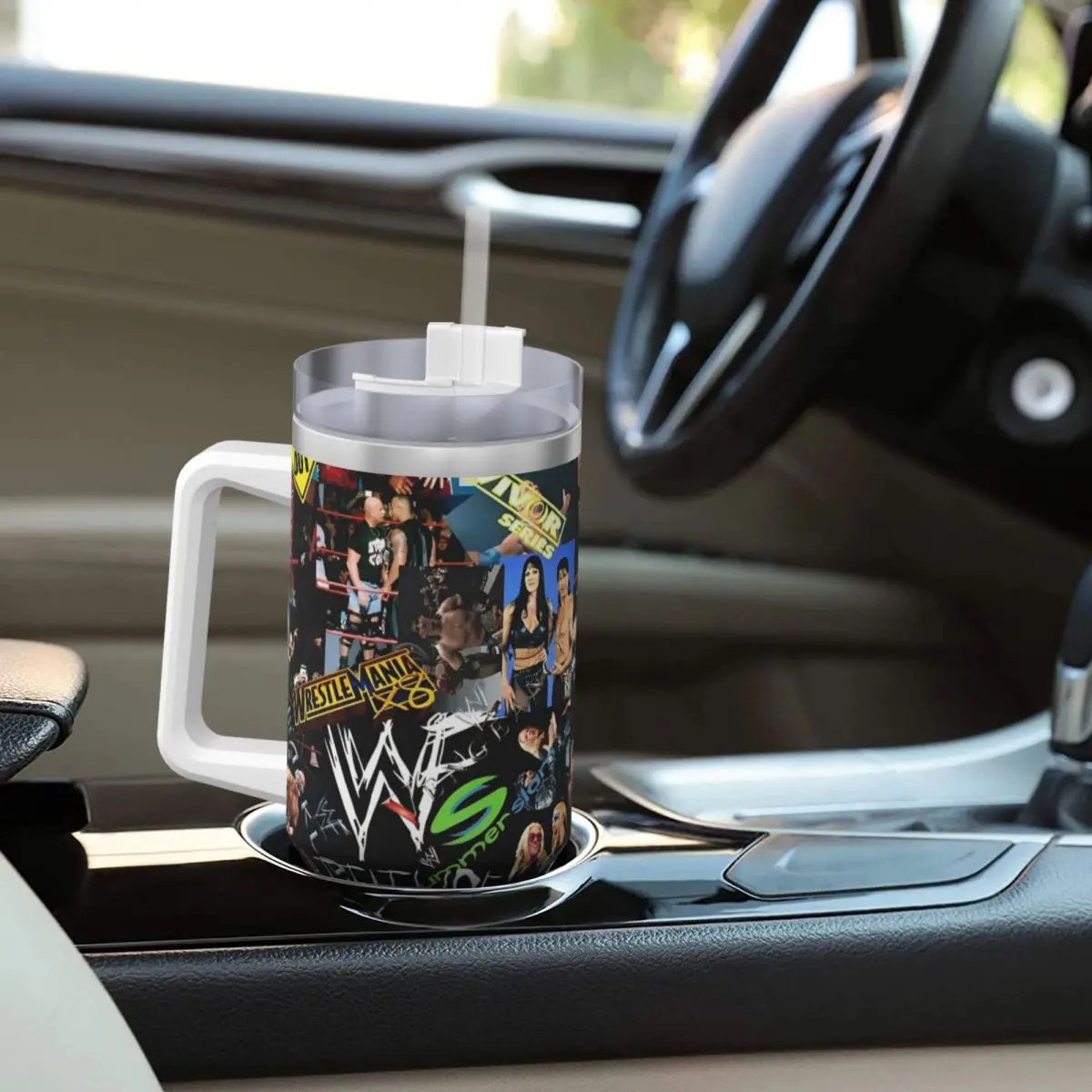 Стакан из нержавеющей стали Wrestlemania, кофейная кружка для борьбы, сохраняет тепло, кружки для горячих напитков, чашка, бутылка для воды с принтом для путешествий (art.: 3920d201871ab) - 3920d201871ab