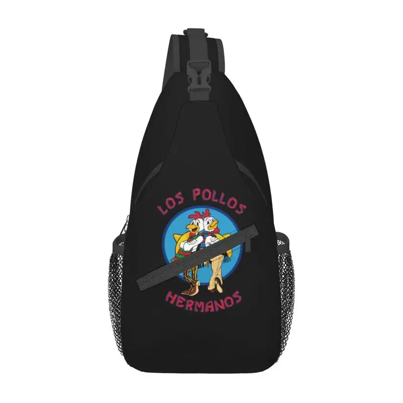 

Los Pollos Hermanos Breaking Bad Sling Chest Bag The Chicken Brothers Crossbody Shoulder Backpack for Cycling Camping Daypack