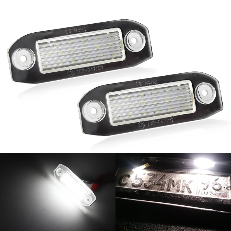 2 шт. Canbus 12 В светодиодная лампа освещения номерного знака белая без ошибок