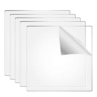 102030pcs 4 inch clear acrylic sheets 234mm thick acrylic square panel acrylic square sign for craft and painting supplies
