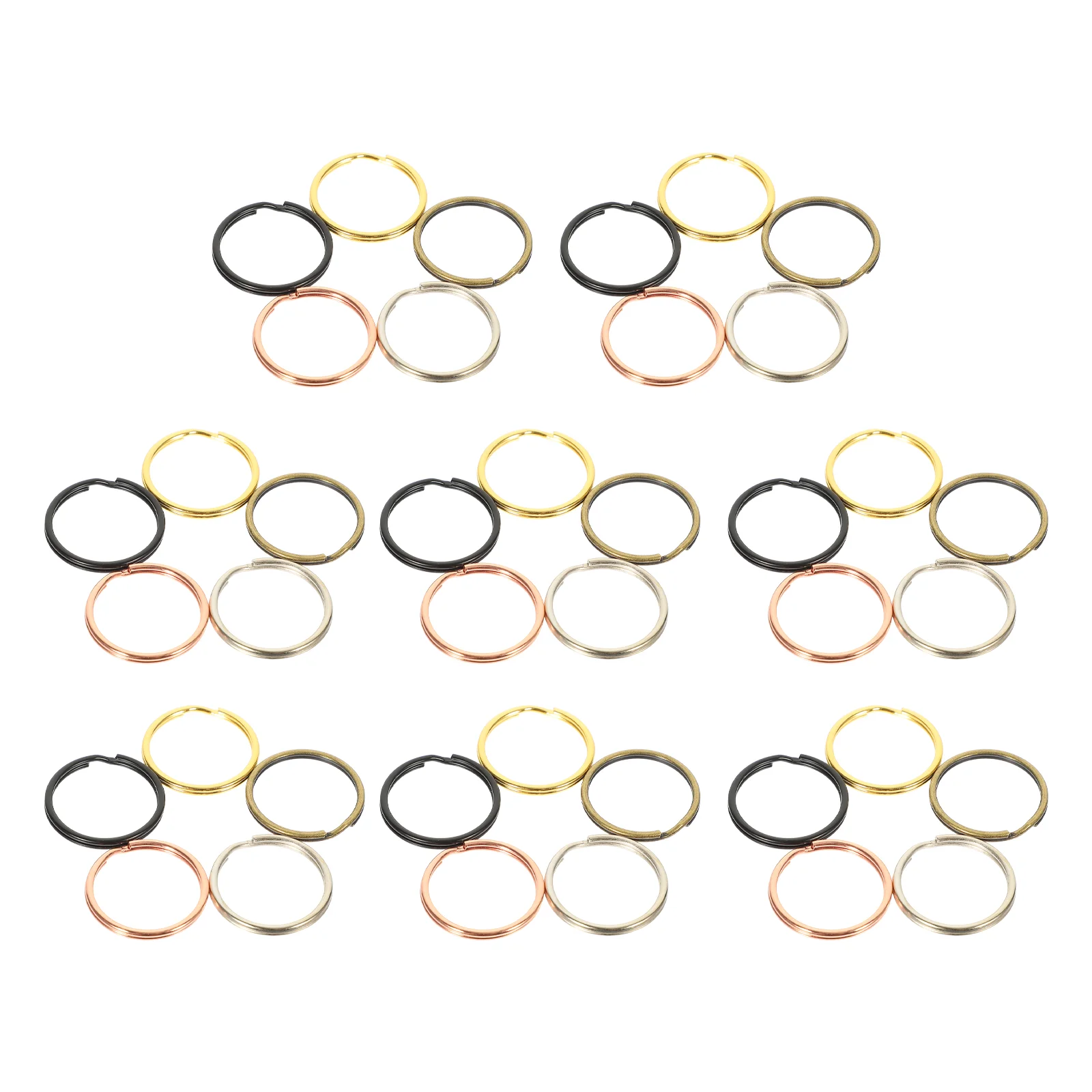 

200pcs Retro Style Key Rings Convenient Rings Portable Key Rings Heavy Duty