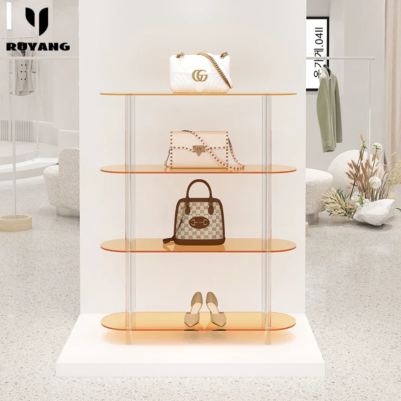 Магазин женской одежды акриловая сумка для обуви Nakajima полка хранения витрина