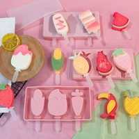 silicone ice cream mould diy handmade eco friendly popsicle mold mousse dessert freezer dessert ice cube mold with stick