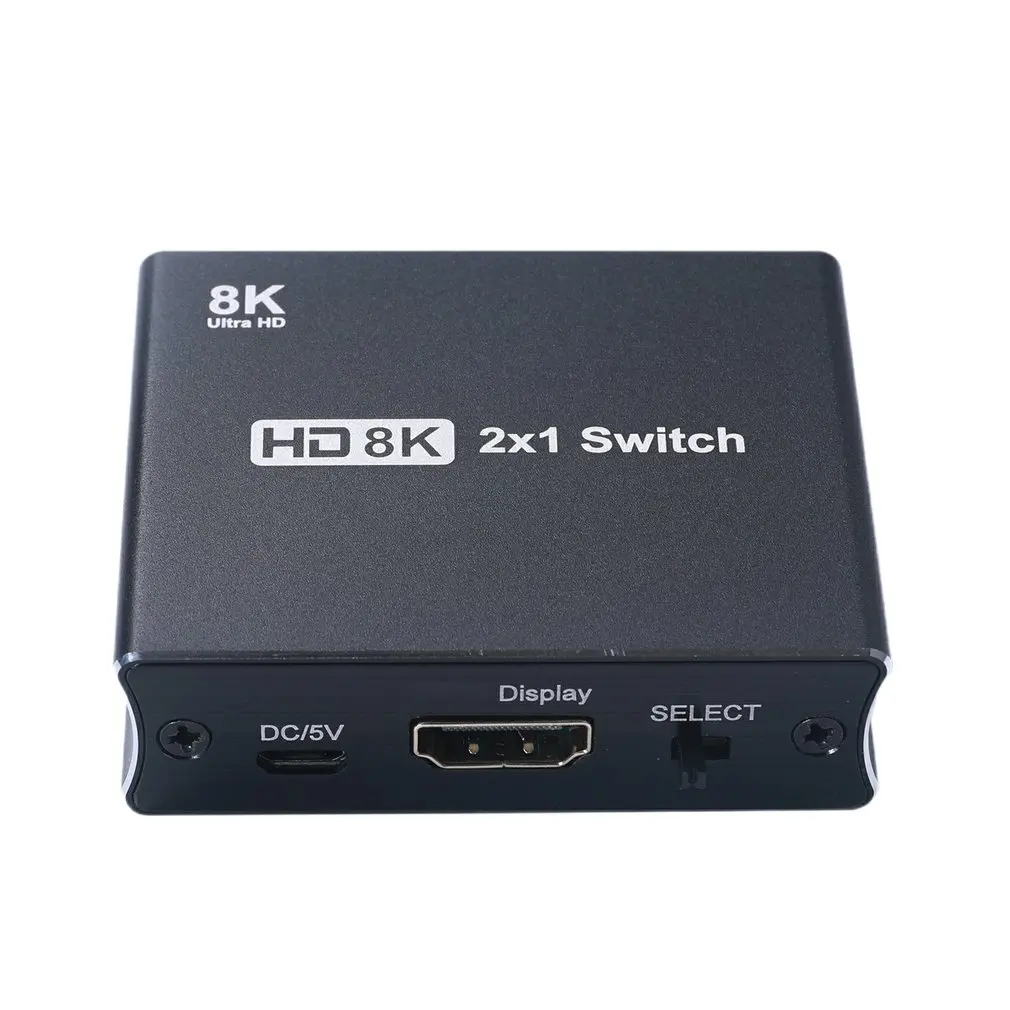 

1,5 м для HDTV проектора игровой консоли Коммутатор HDMI-совместимый 2,1 ультра скоростной 48 Гбит/с 2 в 1 выход 8K @ 60 Гц 4K @ 120 Гц переключатель адаптер