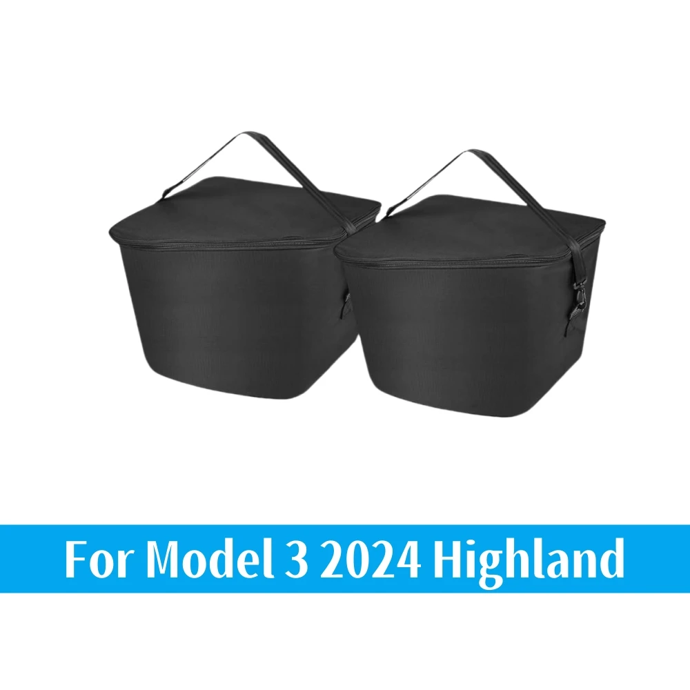 

Модернизированная сумка-холодильник из 2 предметов под заказ для модели Tesla Y, модель 3 2017-2024, сумка для хранения в переднем багажнике, свежая женская сумка для хранения