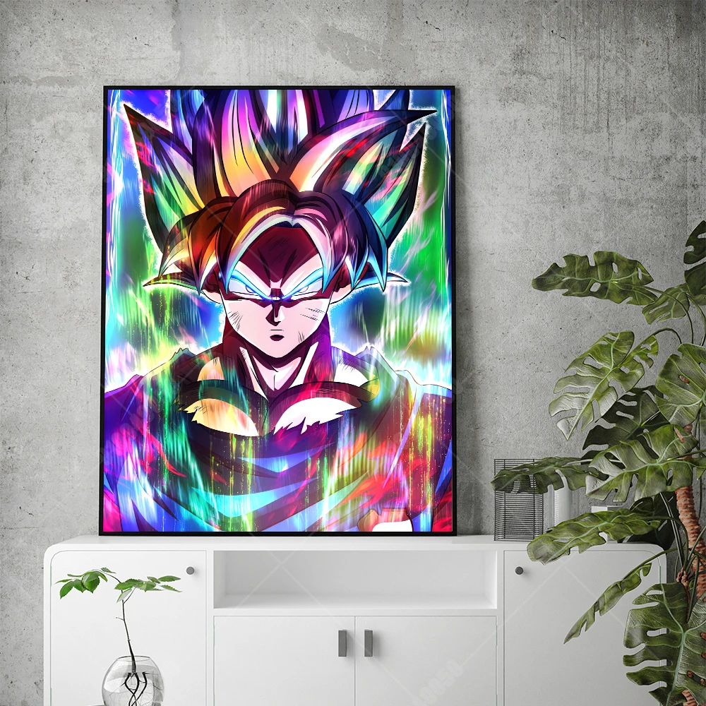

Постер Dragon Ball Z, Картина на холсте, аниме, настенное искусство, Современная мультяшная фигурка HD, Гоку какаро, украшение для дома, рождественс...
