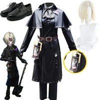 game grave keeper identity v costume andrew kreiss cosplay costume original skin black uniforms costume suits hourglass 2022 new