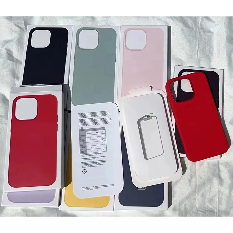 

Жидкий силиконовый Магнитный чехол для Apple iPhone 14 Pro Max Plus, чехлы для телефонов, защитный чехол для беспроводной зарядки, оригинальный официал...