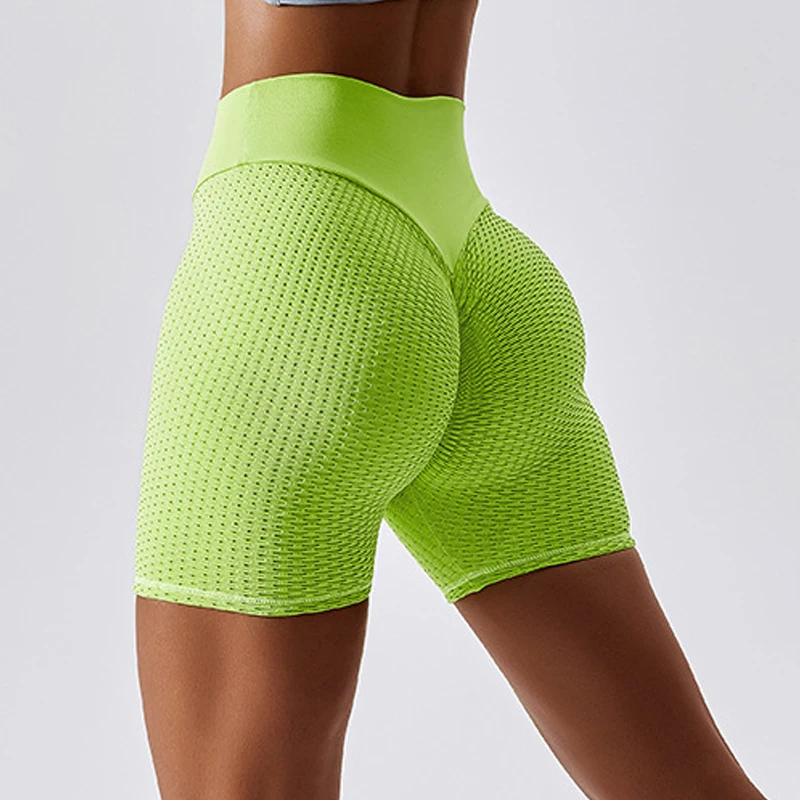 

Yoga Sport Shorts Gym Fitness Women's Cycling Shorts High Waist Breathable Short Leggings Women