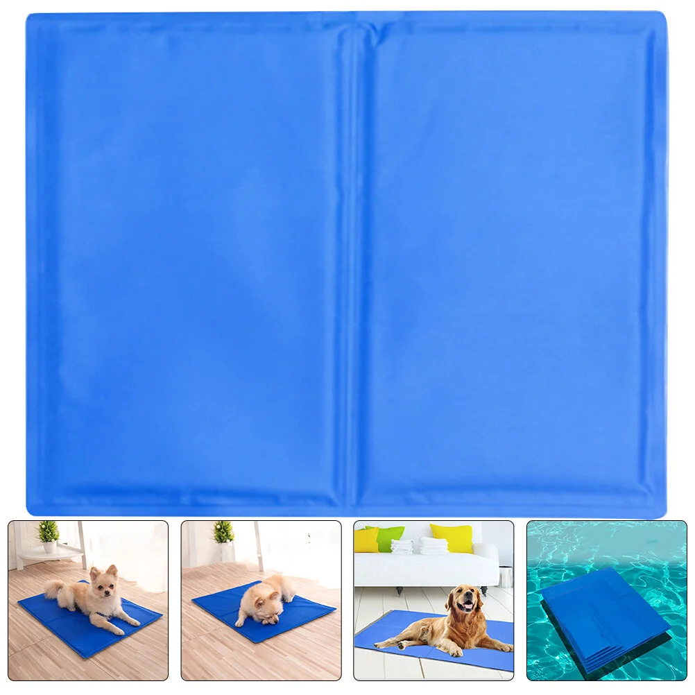 

Indoor Dog Kennel Puppy Pet Sleeping Cushion Cooling Bed Summer Pad Gel Mat For