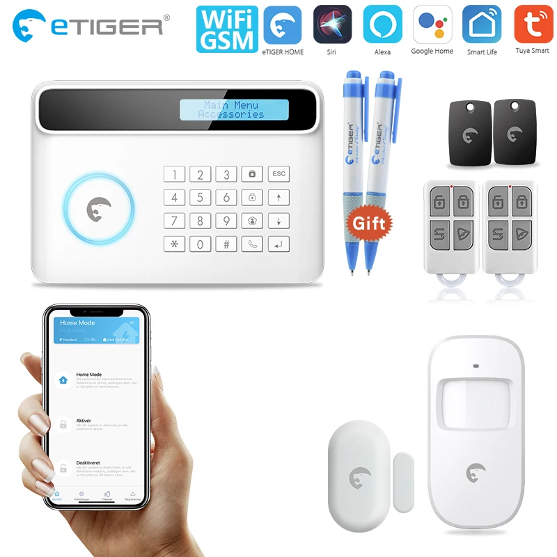 

Etiger S4 Plus Tuya Smart WiFi/GSM Security Motion Detector Home Smart SMS Alarm System Home Alarm start kit