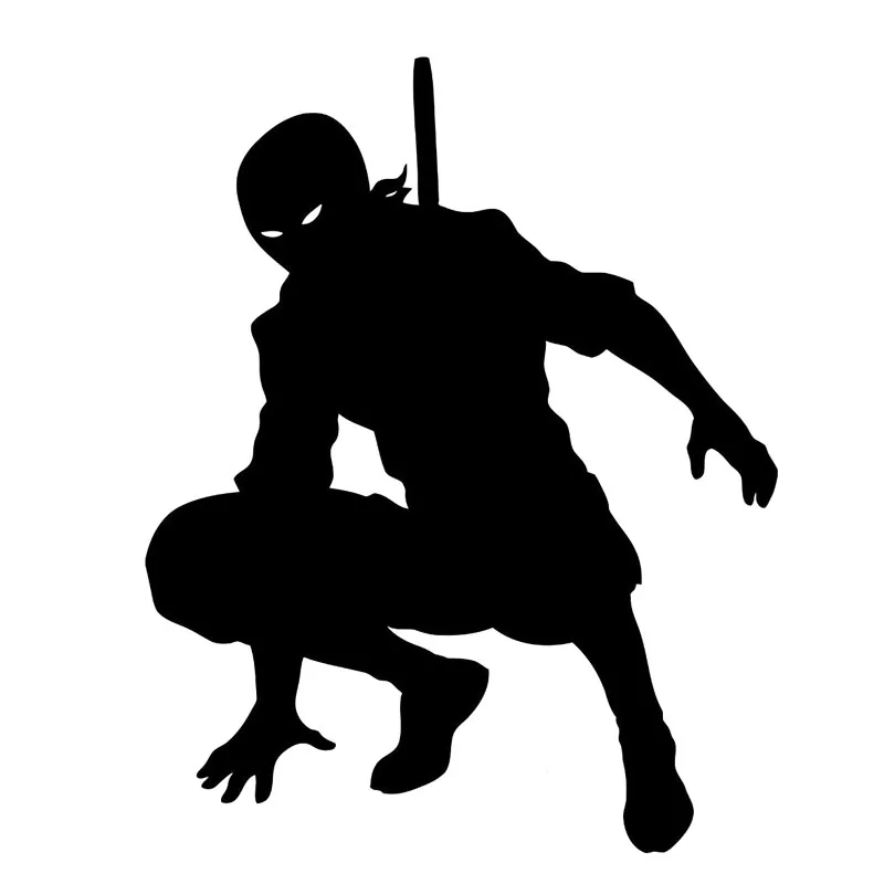 

13,5 см * 17 см Bardian Samurai ниндзя тень воин истребитель виниловые автомобильные наклейки черные/серебряные