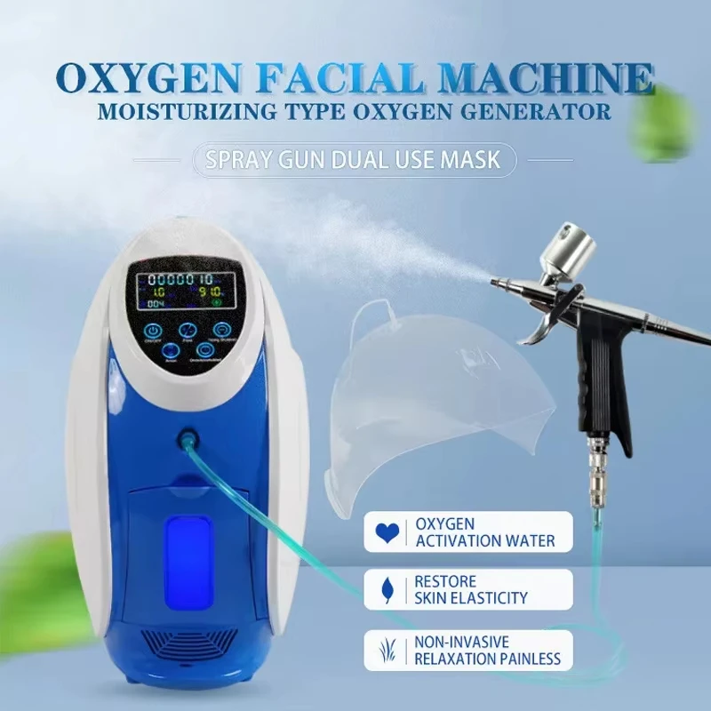 Фото Новейший корейский аппарат O2 To Derm Water 98% Oxygen Jet O2derm, кислородная маска для лица, купол для кислородной инфузии O2toderm, модель FR-XG78. №2