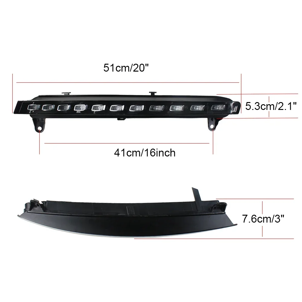 Aukma совместимый с Audi Q7 2006 ~ 2009 светодиодные дневные ходовые огни DRL указатели