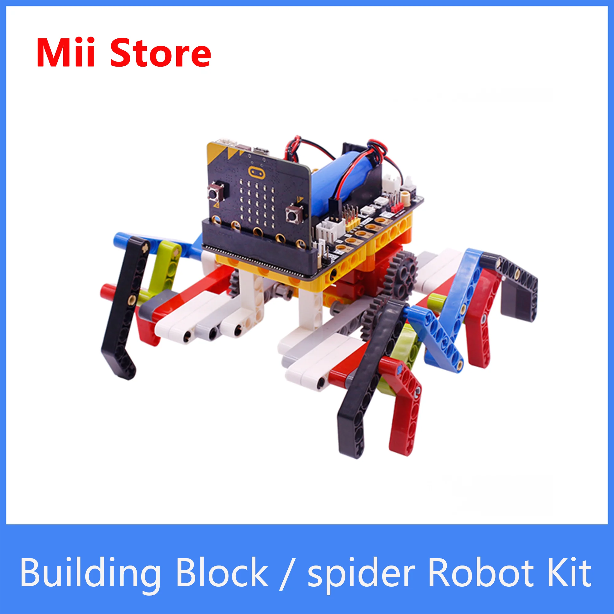 

Yahboom Building Block Micro:bit V2 STEM DIY Hexapod robot spider Robot Kit