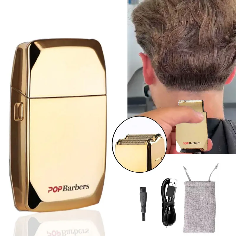 Pop Barbers Professional P600 Oil Head Reciprocating Electric Hair Clippers 0MM Cutter Head Electric Shaver 9000RPM Hair Trimmer