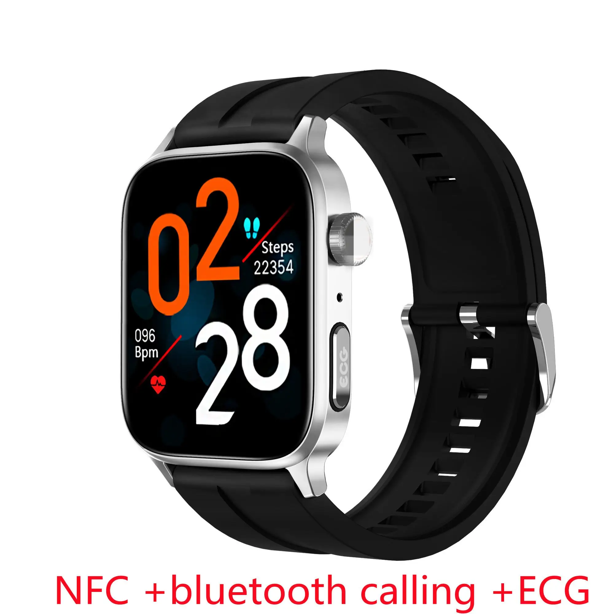 

GT22 1.85 inch Screen Smart Watch NFC bluetooth Call ECG Monitor Heart Rate Blood Pressure SpO2 Sport Fitness Smartwatch Men