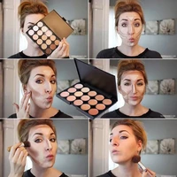 15 colors makeup concealer palette face contour bronzer foundation cream facial corrector freckles makeup contour palette
