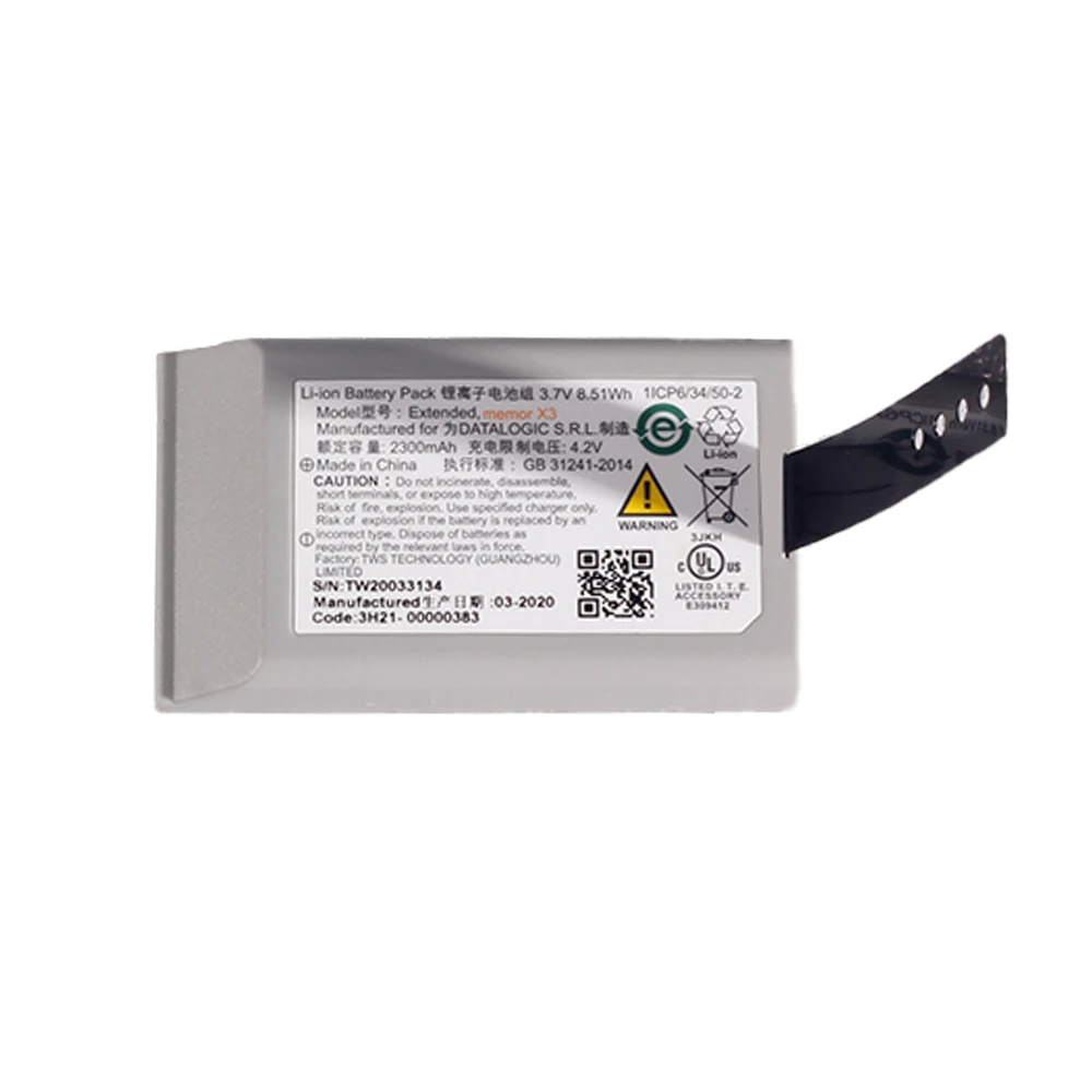 

Новый оригинальный толстый Аккумулятор 3,7 в 2300 мАч для datalogic Extended X3