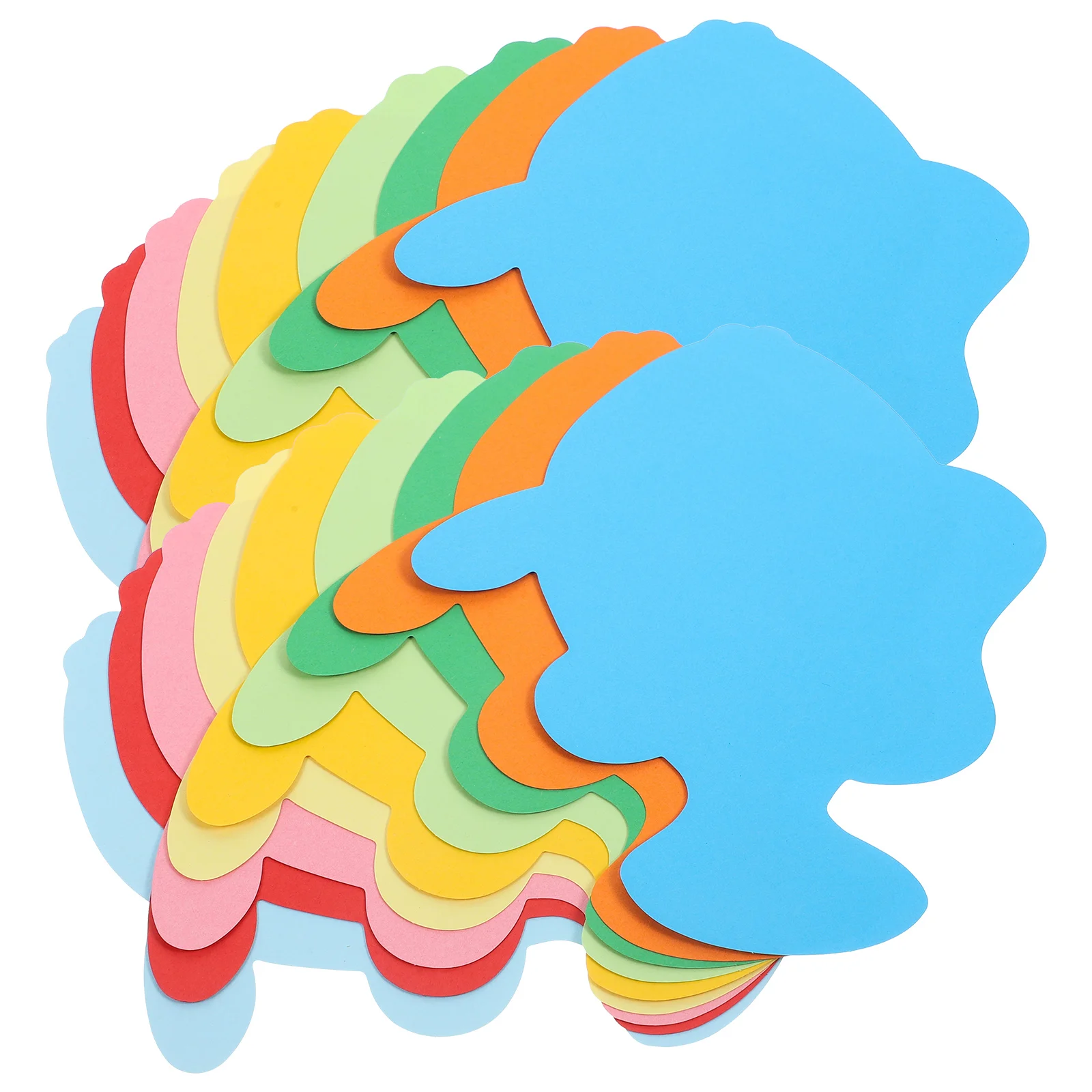 

72 Pcs Fillet Fish Cutouts The Office Decor DIY Scrapbook Embellishments Modeling Paper Material Decorative Wall Adorable