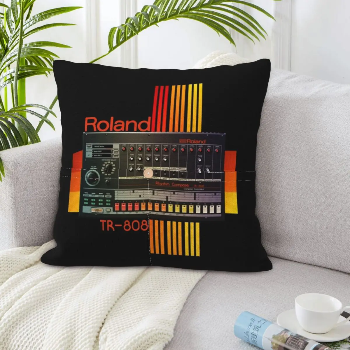 Фото Наволочка для подушки Roland Tr-808 Drum Machine Model Square Linen, полиэстер, декоративная, для дома, для кровати, комфортная, декоративная подушка №4