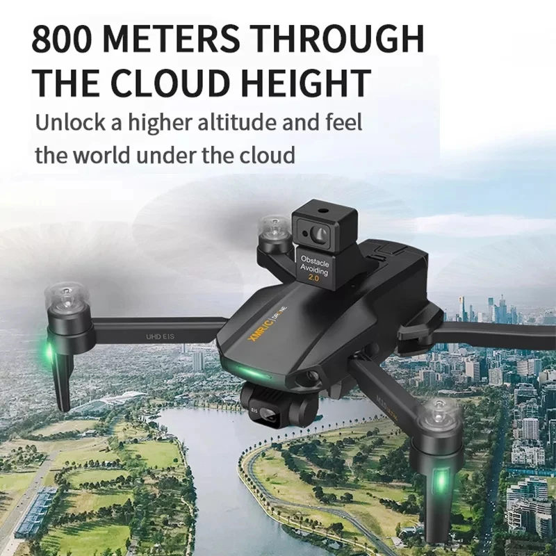 Квадрокоптер XMRC M10 Ultra 4K профессиональный GPS 3 оси Wi-Fi дальность 5 км высота 800 м
