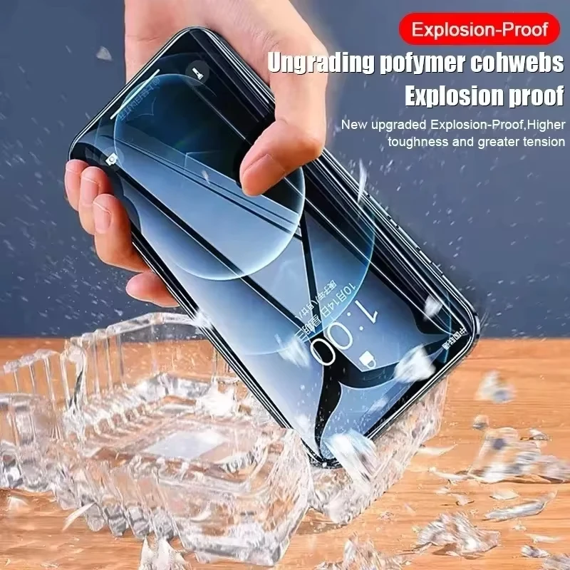 Фото Мягкая Гидрогелевая пленка 4 шт. для iPhone 15 13 12 11 14 16 Pro Max, Силиконовая Защита экрана для iPhone 15 Plus 7 8 13 12 Mini XS XR X №5