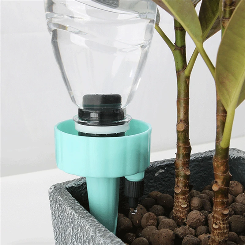 

Plant Self Watering Adjustable Stakes System Dripper Potted Watering Artifact Drip Lazy Watering Plastic Device Water Seepage