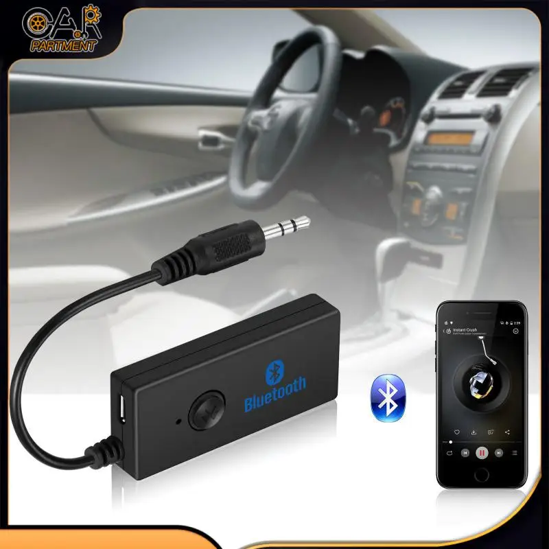 

Автомобильный Bluetooth-приемник с разъемом 3,5 мм, преобразователь AUX в беспроводной музыкальный стереоадаптер с микрофоном
