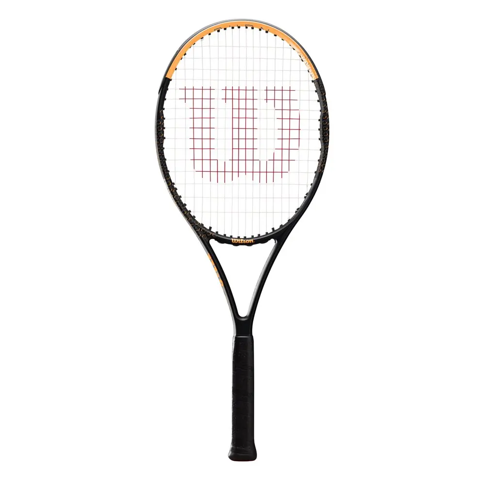 Burn Spin 103 Adult Tennis Racket, Grip Size 2, Black/Orange