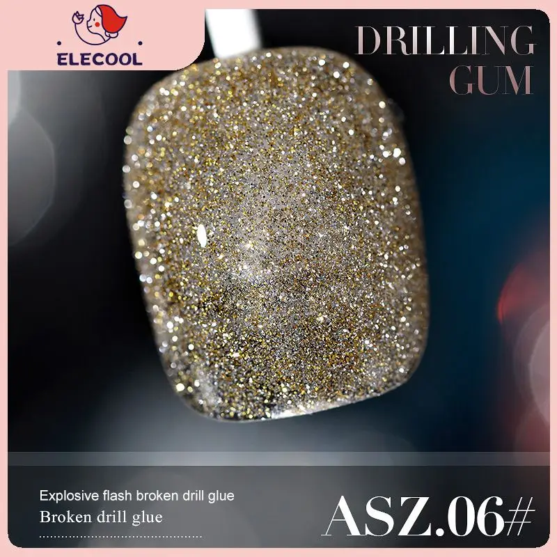 

15 ML Diamond Nail Gel Burst Shiny Glitter Soak Off UV Semi Permant Varnish Phototherapy Gel DIY Nail Art Gel Polish TSLM1