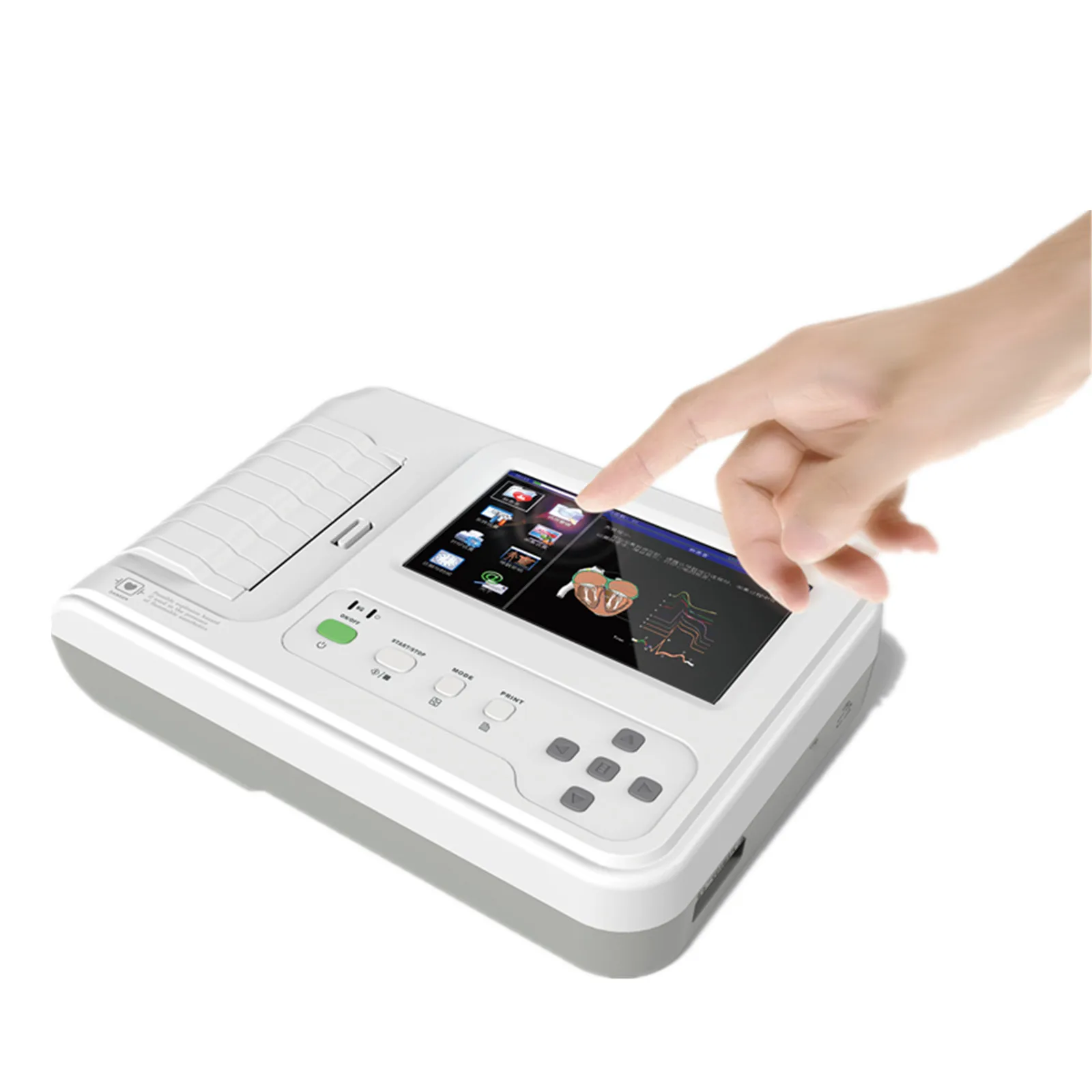 

CONTEC CE ecg-600g digital 3/6 channel Touch Screen ecg 6 channel digital EKG Monitor electrocardiograph USB Software