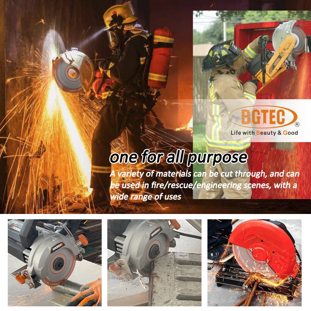 BGTEC 1pc All Purpose Diamond Cutting Disc Dimeter 100mm Steel Rebar Concrete Masonry Vacuum Brazed Demolition Blade 4 Inch - купить по