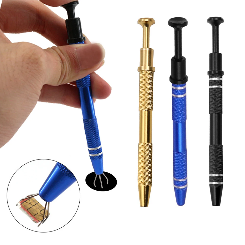 

Electronic Component Parts Gripper Catcher IC Chip Extractor Screw Picker Tweezers Pick Up Tool Metal Grabber Hand Tool