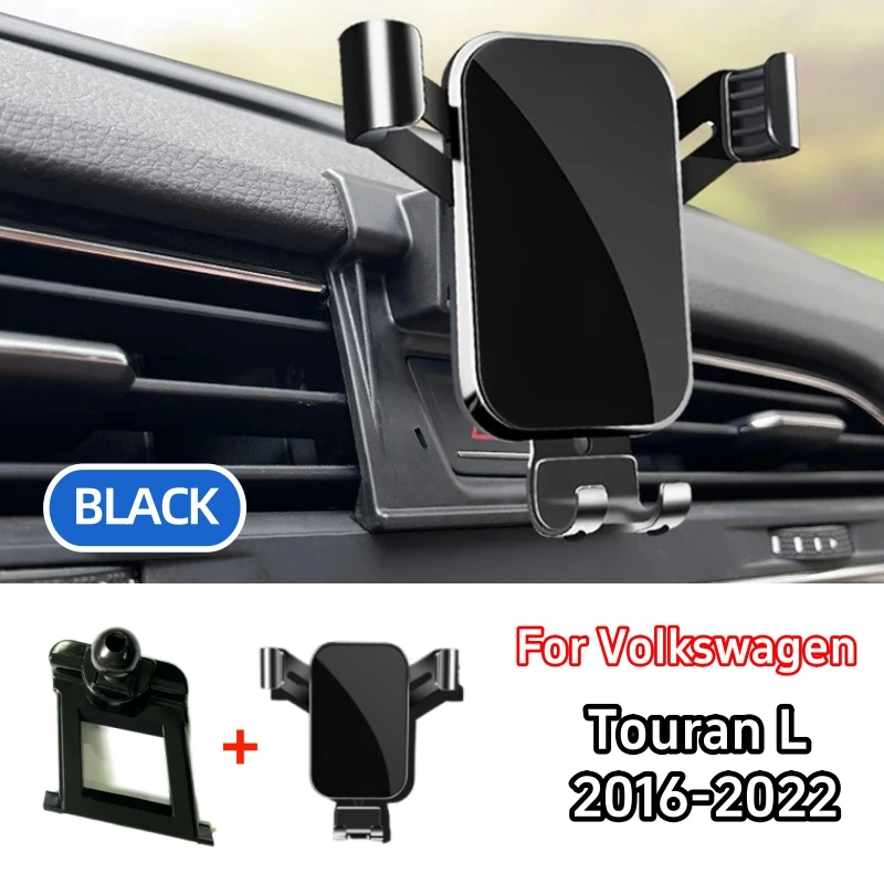 

Для Volkswagen Touran L 2016-2019 2020 2021 2022 Автомобильный держатель телефона Гравитационное крепление для вентиляционного отверстия GPS-кронштейн Подставка Автомобильные аксессуары